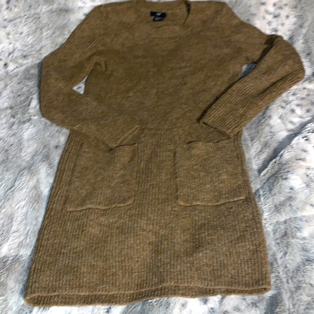 H n m brown seater dress